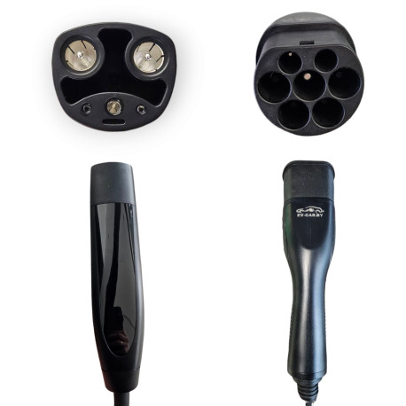 Зарядный кабель EVCar Type2-Tesla NACS   (32A, 7кВт, 6 метров)-5
